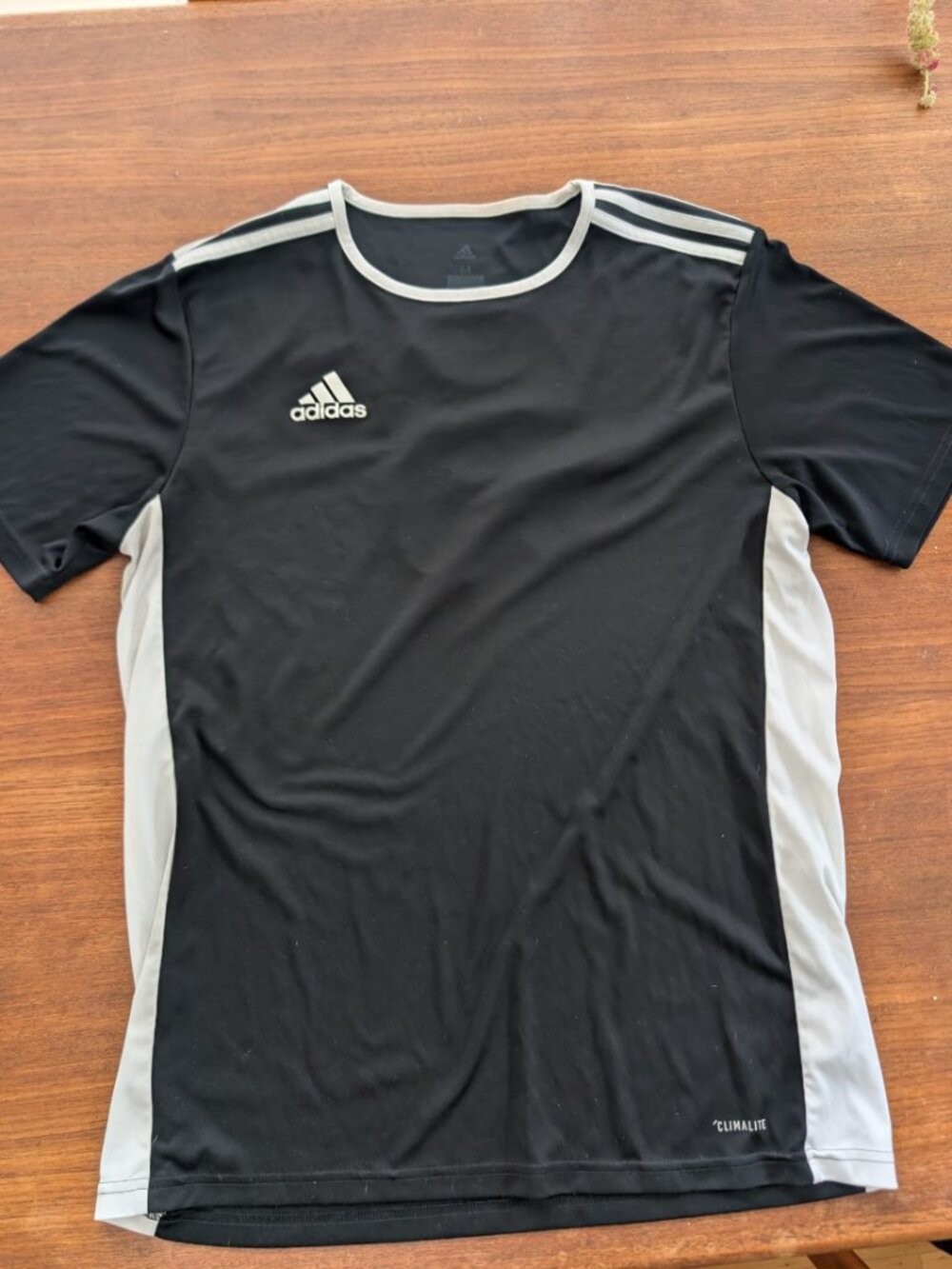 Adidas Climalite Soccer Jersey (Medium, Black, Number 6)